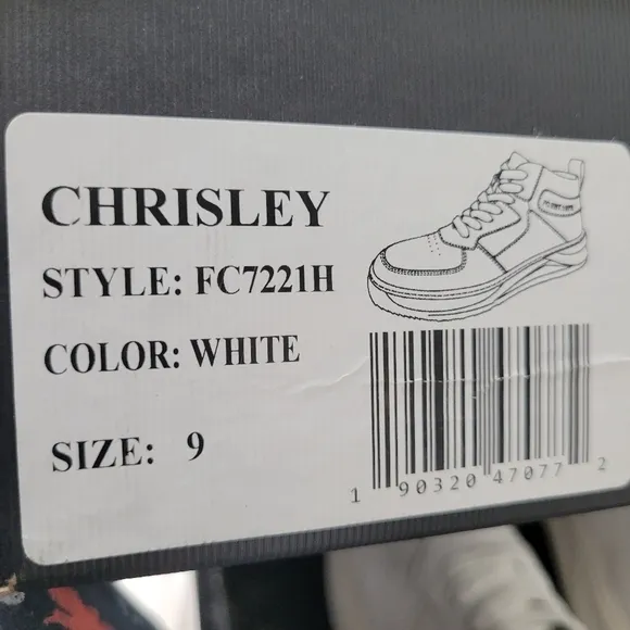 French Connection Chrisley Leather High-Top Sneakers