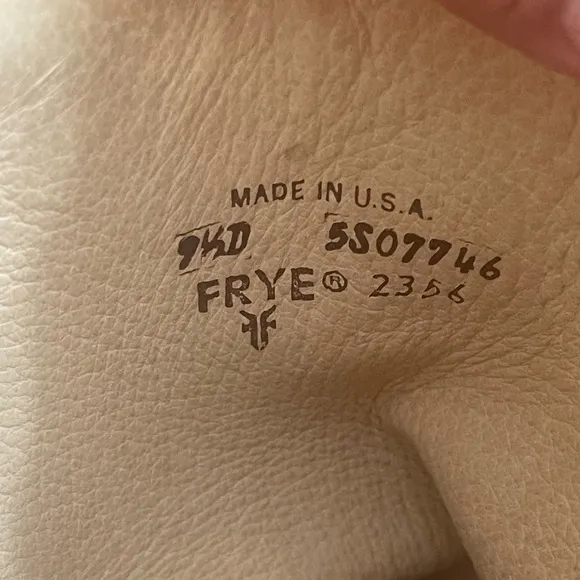 Frye American Classics Men'sVintage Cowboy Boots Size 9.5 DLeather USA Made