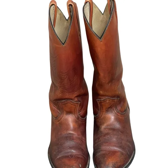 Frye American Classics Men'sVintage Cowboy Boots Size 9.5 DLeather USA Made