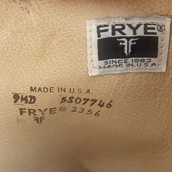 Frye American Classics Men'sVintage Cowboy Boots Size 9.5 DLeather USA Made