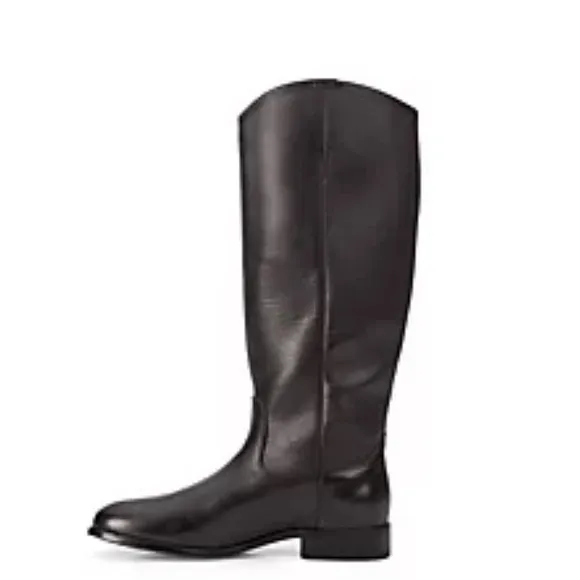 Frye Black Heeled Boots Sleek Leather Design