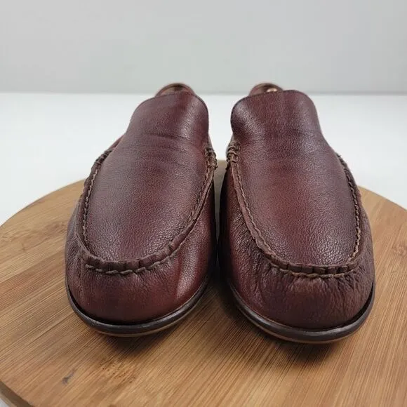 Frye Brown Leather Slip On Loafers Mens Size 10