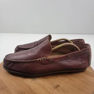 Frye Brown Leather Slip On Loafers Mens Size 10