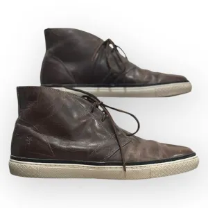 Frye Chukka Essex Gates Leather Cognac Brown Leather High-Top Size Mens 10.5
