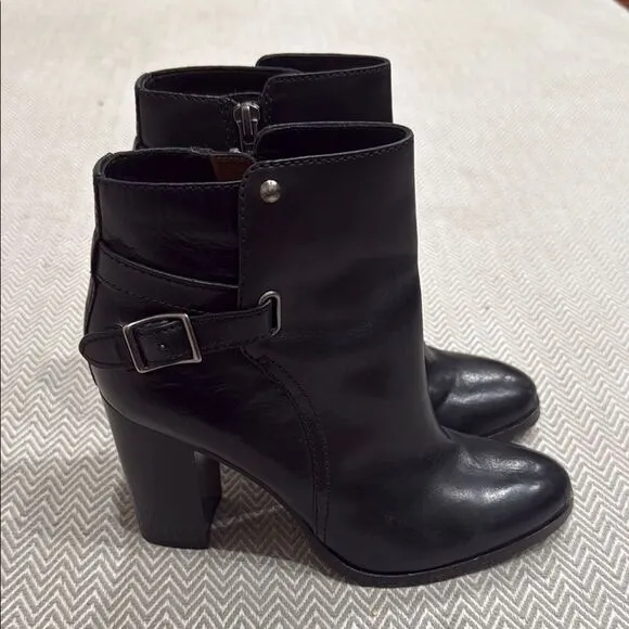 Frye Claude Jodhpur Black Leather Ankle Booties Size 6.5
