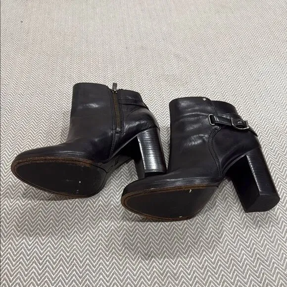 Frye Claude Jodhpur Black Leather Ankle Booties Size 6.5