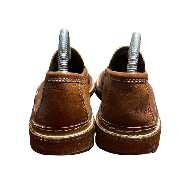 Frye Corsica Woven Moccasin Leather Slip-On Shoes‎ Women's Size 8 Brown