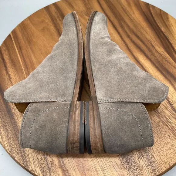 FRYE Elyssa Booties Womens Size 6.5 M Shootie Ankle Boots Grey Suede 3470680
