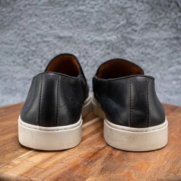 Frye Gabe Laser Slip-On Men’s Black Leather Shoes Size 11-EUC!