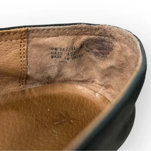 Frye Melanie Slip-On Shoes in Black Leather 9