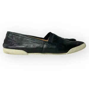Frye Melanie Slip-On Shoes in Black Leather 9