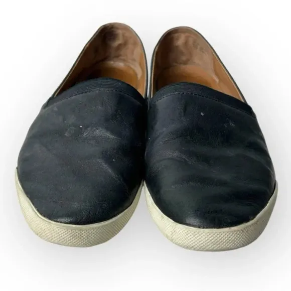 Frye Melanie Slip-On Shoes in Black Leather 9