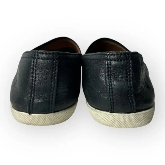 Frye Melanie Slip-On Shoes in Black Leather 9
