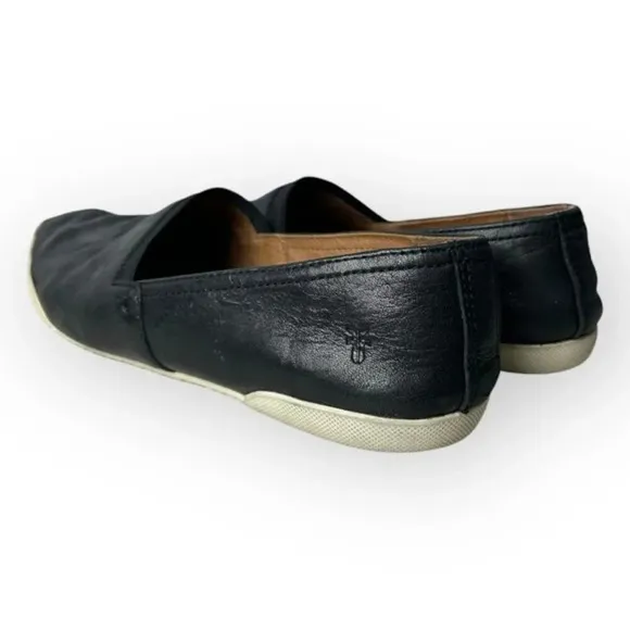Frye Melanie Slip-On Shoes in Black Leather 9