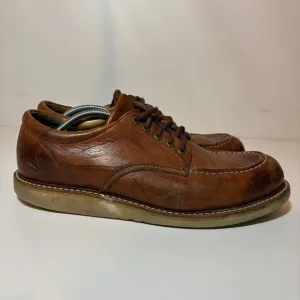 FRYE Men’s DAKOTA Wedge LEATHER Oxford LACE UP Work SHOES 13 84580 Distressed