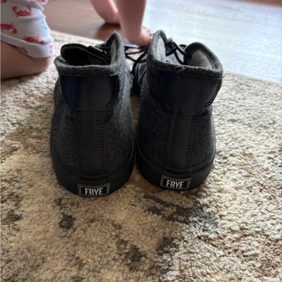 Frye Men’s High Top Wool Sneakers