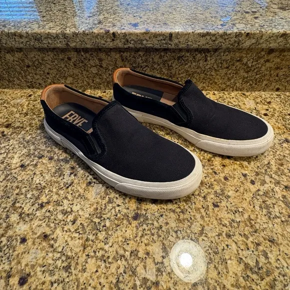 Frye Men's Ludlow Canvas Slip-on Sneakers Boat Shoes Size 10.5