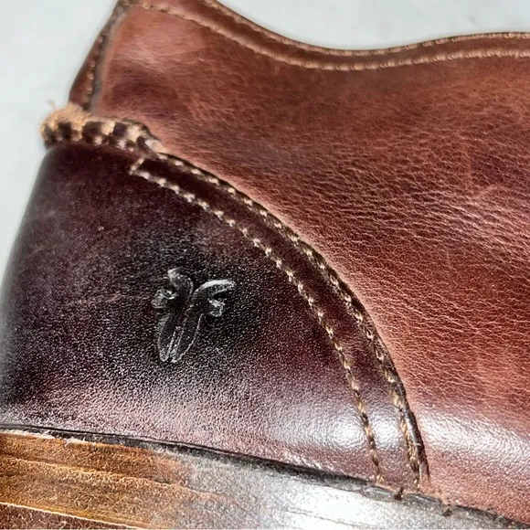 Frye Men’s Oliver Brown Leather Lace Up Chukka Boots size 11