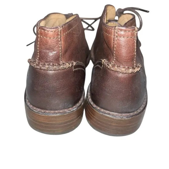 Frye Men’s Oliver Brown Leather Lace Up Chukka Boots size 11