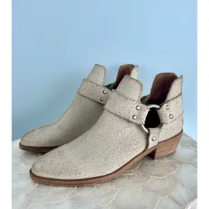 FRYE New Ray Harness Low Boots Leather Size 7