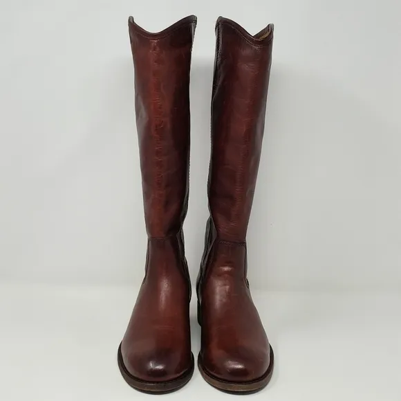 Frye Redwood Melissa Button 2 Leather Boots 3475448-RDD Womens Sz 5.5B New