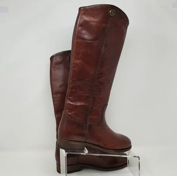 Frye Redwood Melissa Button 2 Leather Boots 3475448-RDD Womens Sz 5.5B New
