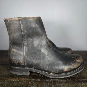 Frye Veronica Womens Size 7 B Inside Zipper Ankle Leather Boots Black Brown