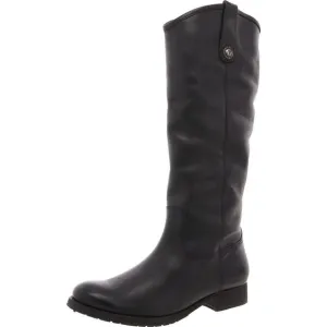 Frye Womens Melissa Button Black Leather Cowboy, Western Boots Shoes New