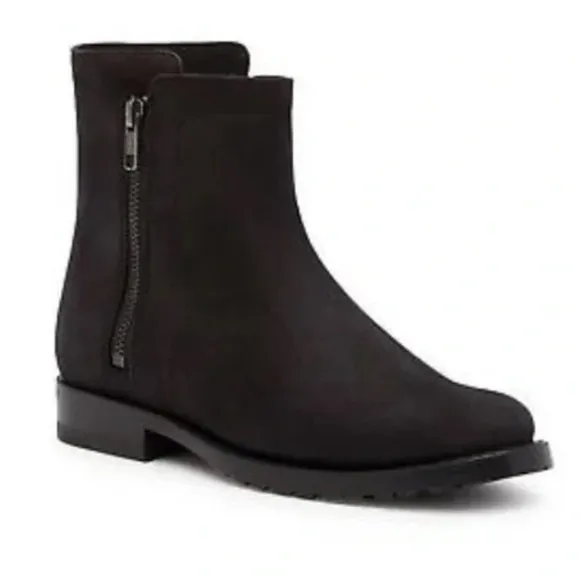 Frye | Women’s | Natalie | double zip | black | suede | leather | 8.5 | boots