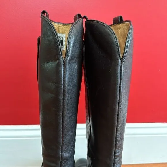 Frye Women's Paige Leather Tall Riding Boots, Size 7.5