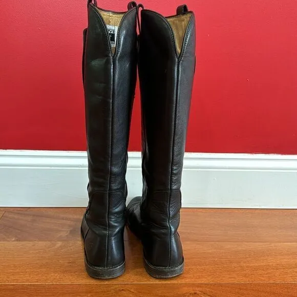 Frye Women's Paige Leather Tall Riding Boots, Size 7.5
