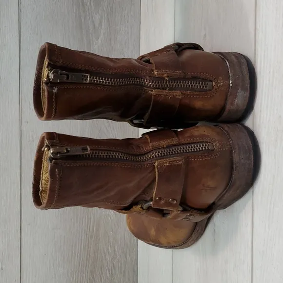 Frye Womens Veronica Harness Ankle Leather Boots Boho shoes sz 9.5B
