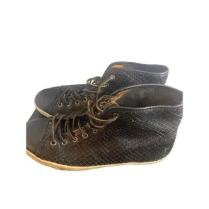 Frye Men Black leather Snakeskin High top Sneakers Sz 10