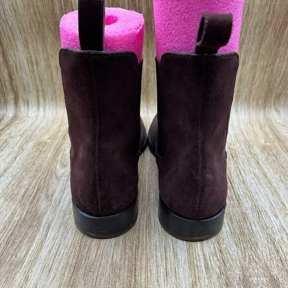Fugashin Pour Story Et Fall Chelsea Boots Men's Size 9 EU‎ 42 Brown Suede Shoes