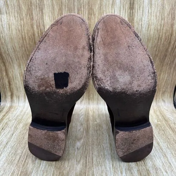 Fugashin Pour Story Et Fall Chelsea Boots Men's Size 9 EU‎ 42 Brown Suede Shoes
