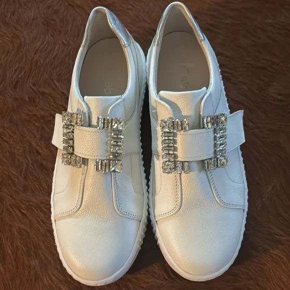 Gabor Leather Platform Sneakers in White Size 5 / Néw No Box