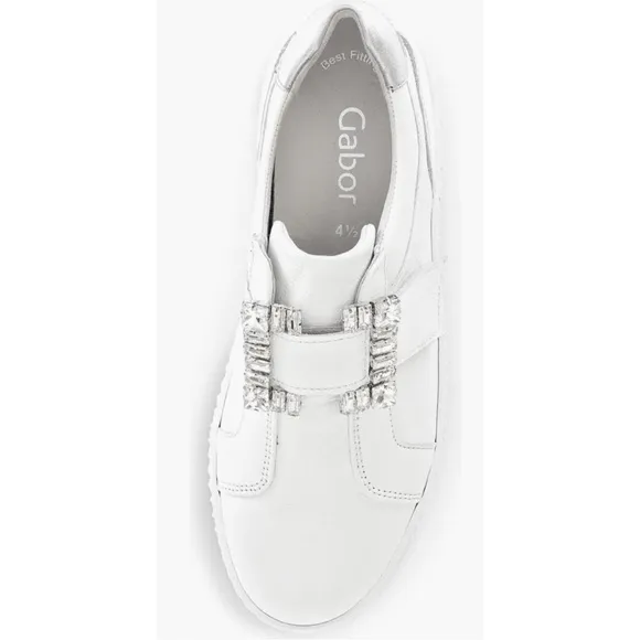 Gabor Leather Platform Sneakers in White Size 5 / Néw No Box