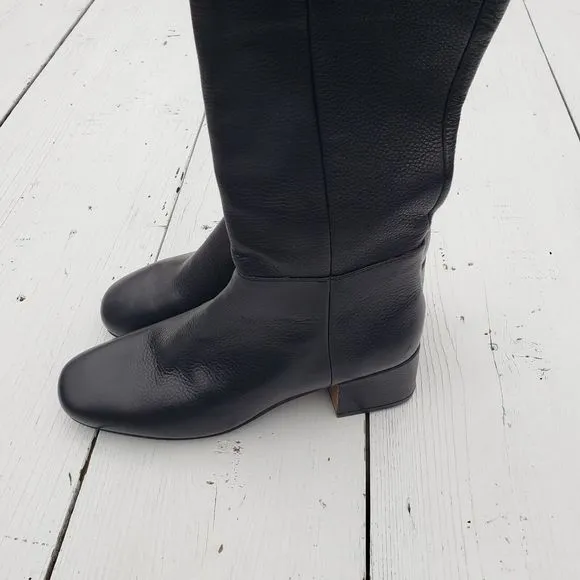 Gentle Souls by Kenneth Cole Ella Women's Black Knee High Leather Boots 7 / 37.5