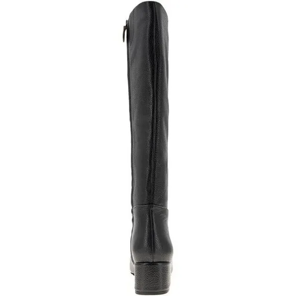 Gentle Souls by Kenneth Cole Ella Women's Black Knee High Leather Boots 7 / 37.5
