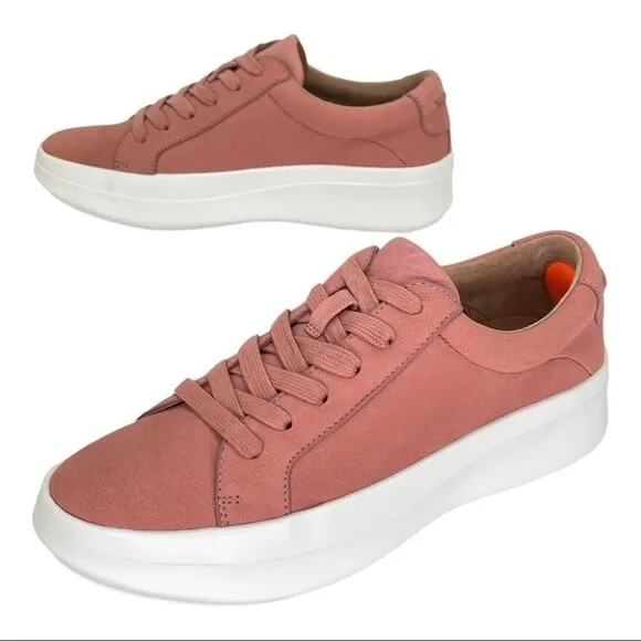 Gentle Souls by Kenneth Cole Rosette Pink Leather Womens Sneakers