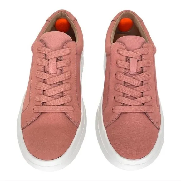 Gentle Souls by Kenneth Cole Rosette Pink Leather Womens Sneakers