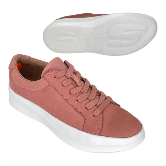 Gentle Souls by Kenneth Cole Rosette Pink Leather Womens Sneakers