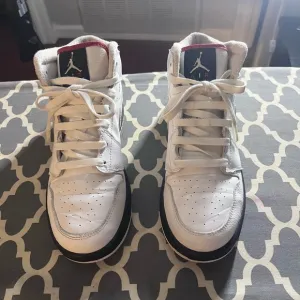 Genuine Leather Spectacular Performance White and Black High-Top Sneakers