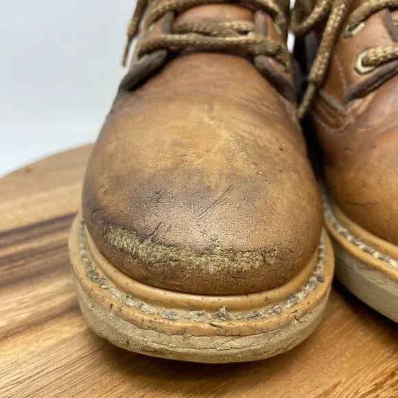 GEORGIA BOOTS 6” Men’s Size 6.5 M Leather  Gold Wedge Work Chukka Boots G6152