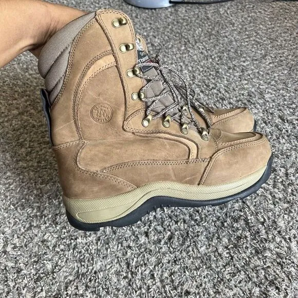 Georgia Boots Brown Leather Sport &amp; Trail Thinsulate Ultra 400 Hiking Men 8.5 W