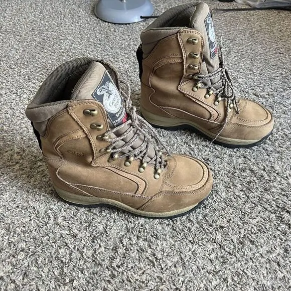 Georgia Boots Brown Leather Sport &amp; Trail Thinsulate Ultra 400 Hiking Men 8.5 W
