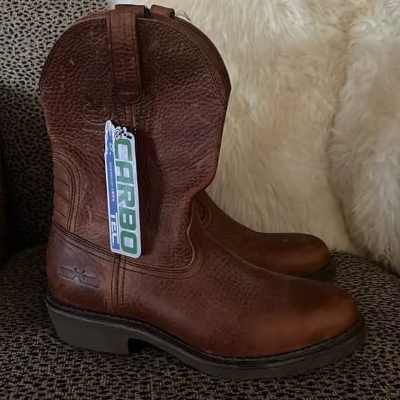 Georgia boots - NWT - brown leather - 10.5W