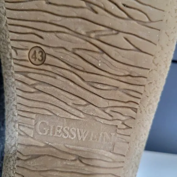 Giesswein Vent Ultra Comfort Virgin Woool Lounge Shoes Slippers Men's Size 43/10