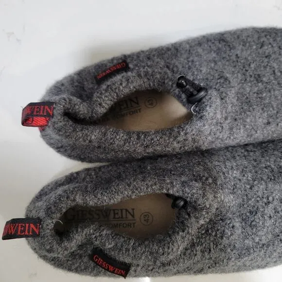 Giesswein Vent Ultra Comfort Virgin Woool Lounge Shoes Slippers Men's Size 43/10