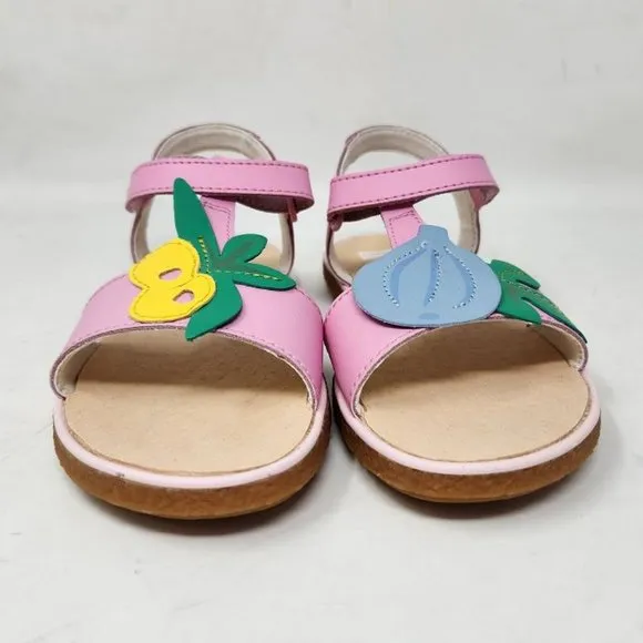 Girl's 13 / EU 31 Camper Twins pink leather sandals Hydro Bombon / Miko Sand